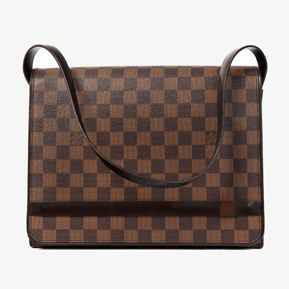 Louis Vuitton Tribeca Carre Damier Ebene Canvas Satchel - Picture 1 of 13